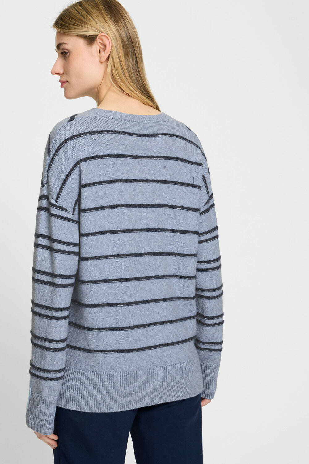 Long Sleeve Pullover in Blue Haze