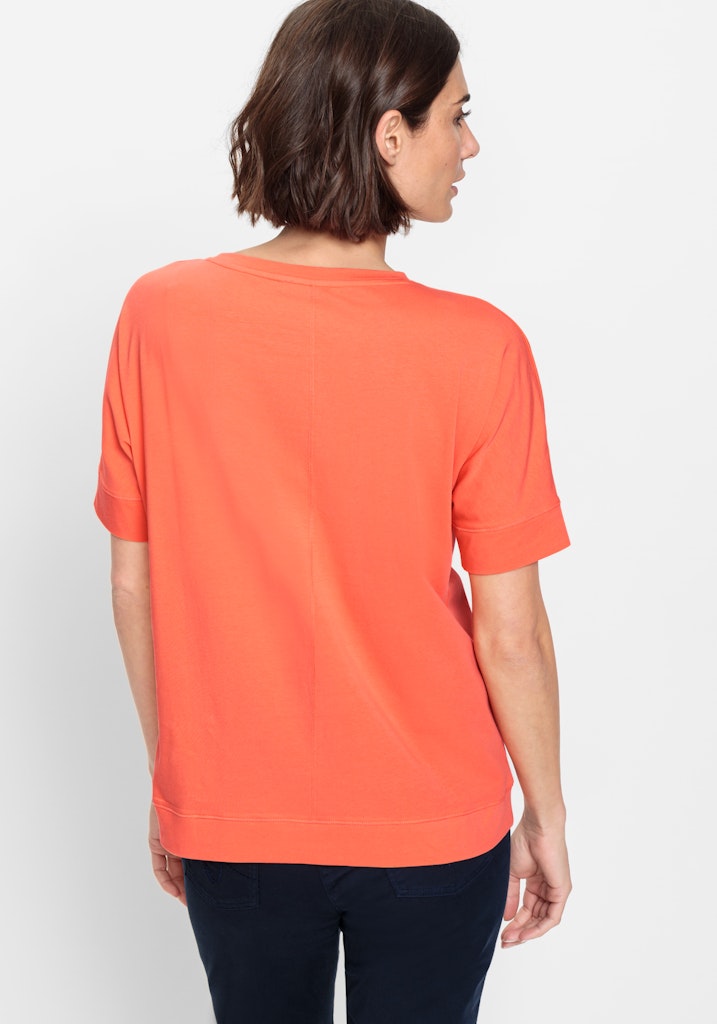 Short Sleeve T-Shirt in Apricot Crush