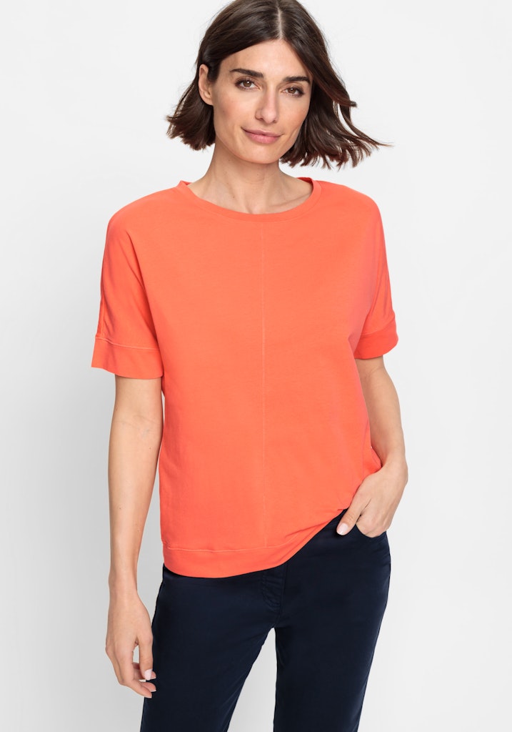 Short Sleeve T-Shirt in Apricot Crush