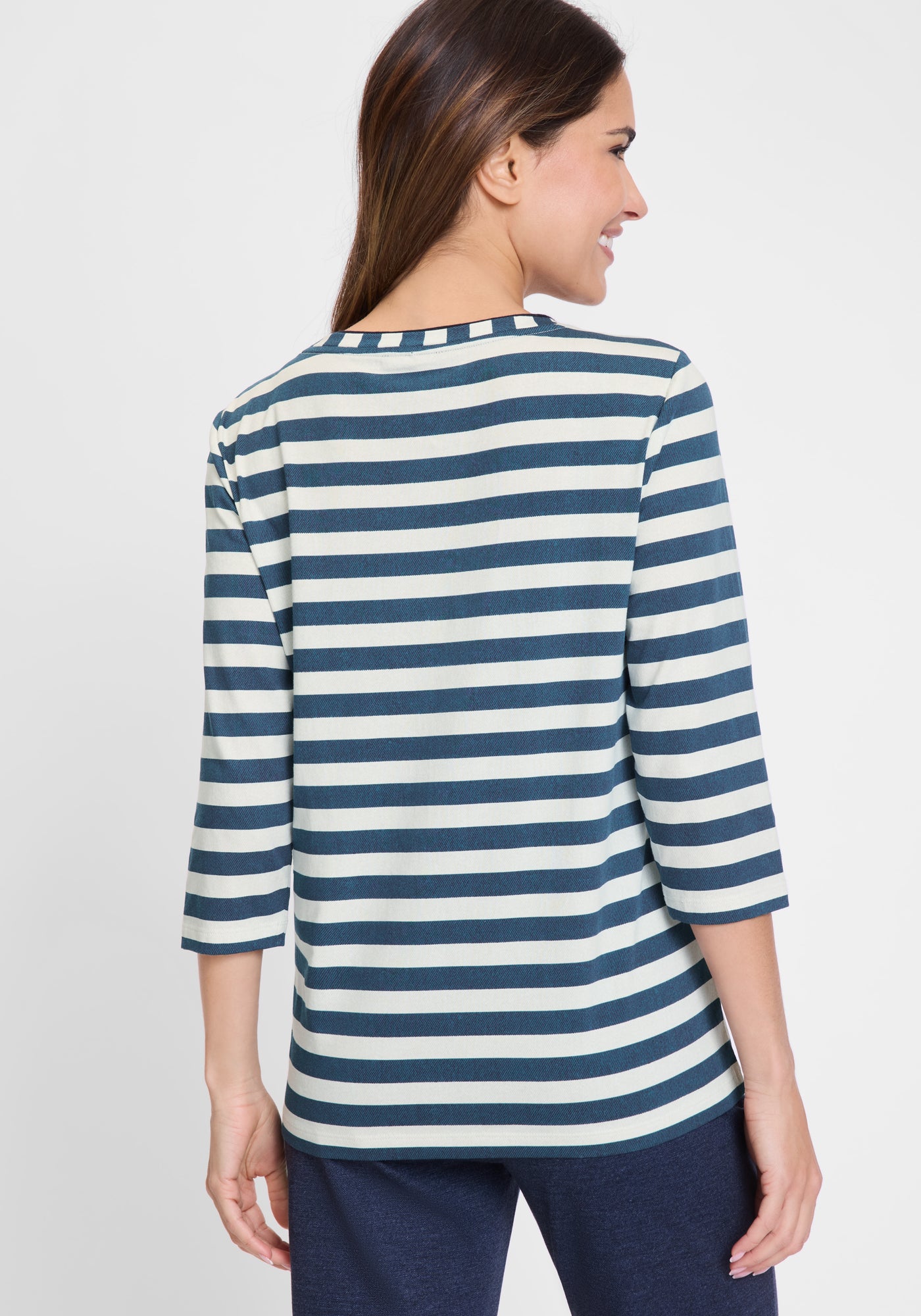 Long Sleeve T-Shirt in Midnight Teal