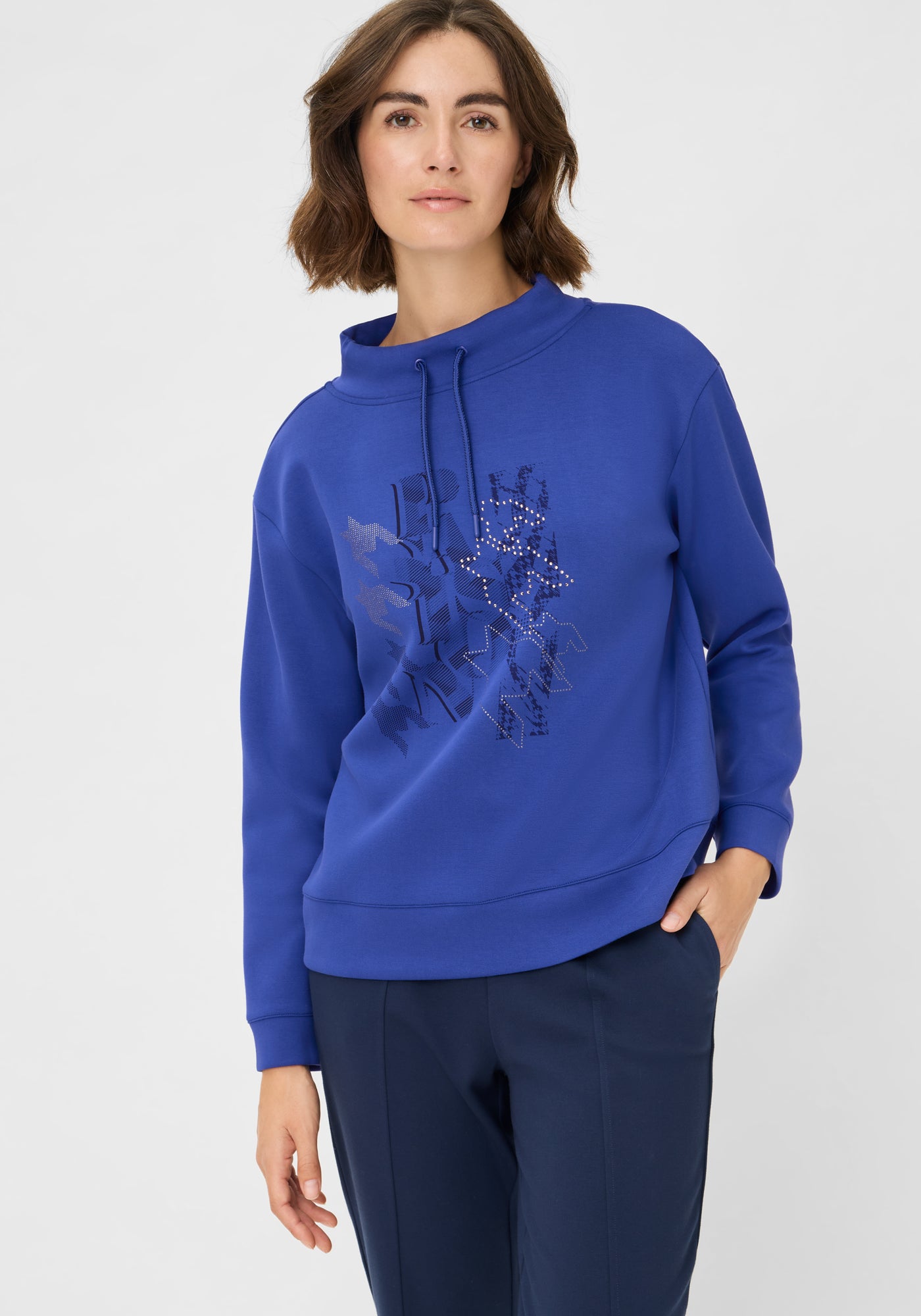 Long Sleeve Sweatshirt in Cobalt