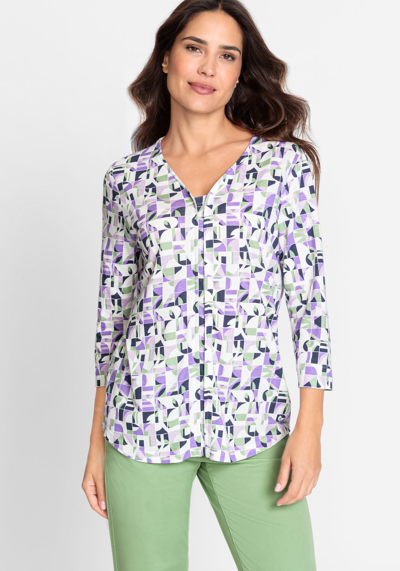 Longsleeve T-Shirt in Soft Lilac