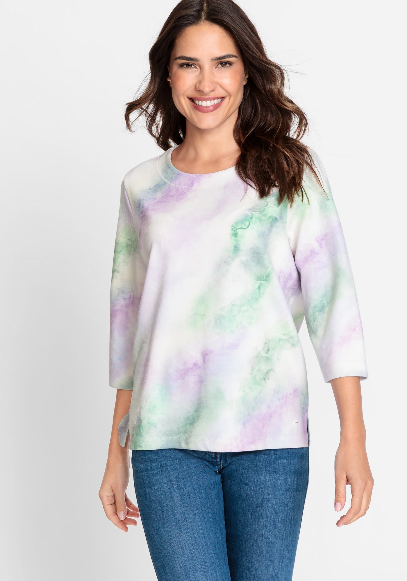 Long Sleeve Sweatshirt in Soft Lilac