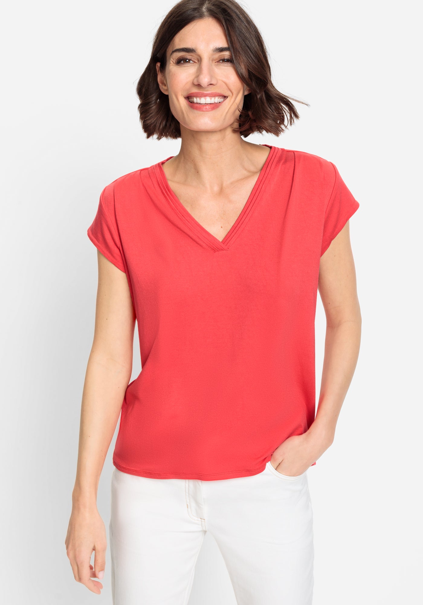 Short Sleeve T-Shirt in Poppy Red