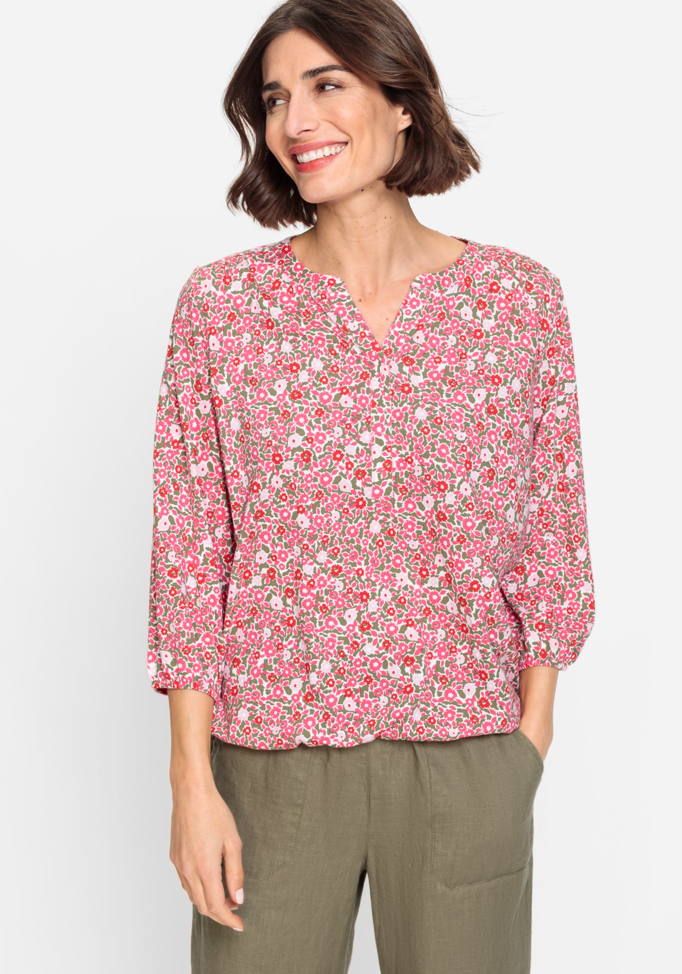 Long Sleeve T-Shirt in Paradise Pink