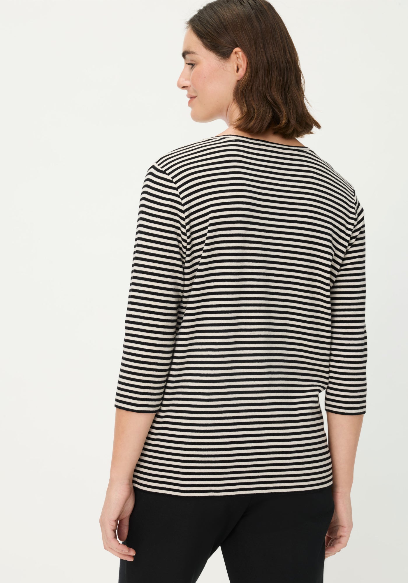 Stripe T-Shirt in Light Biscuit