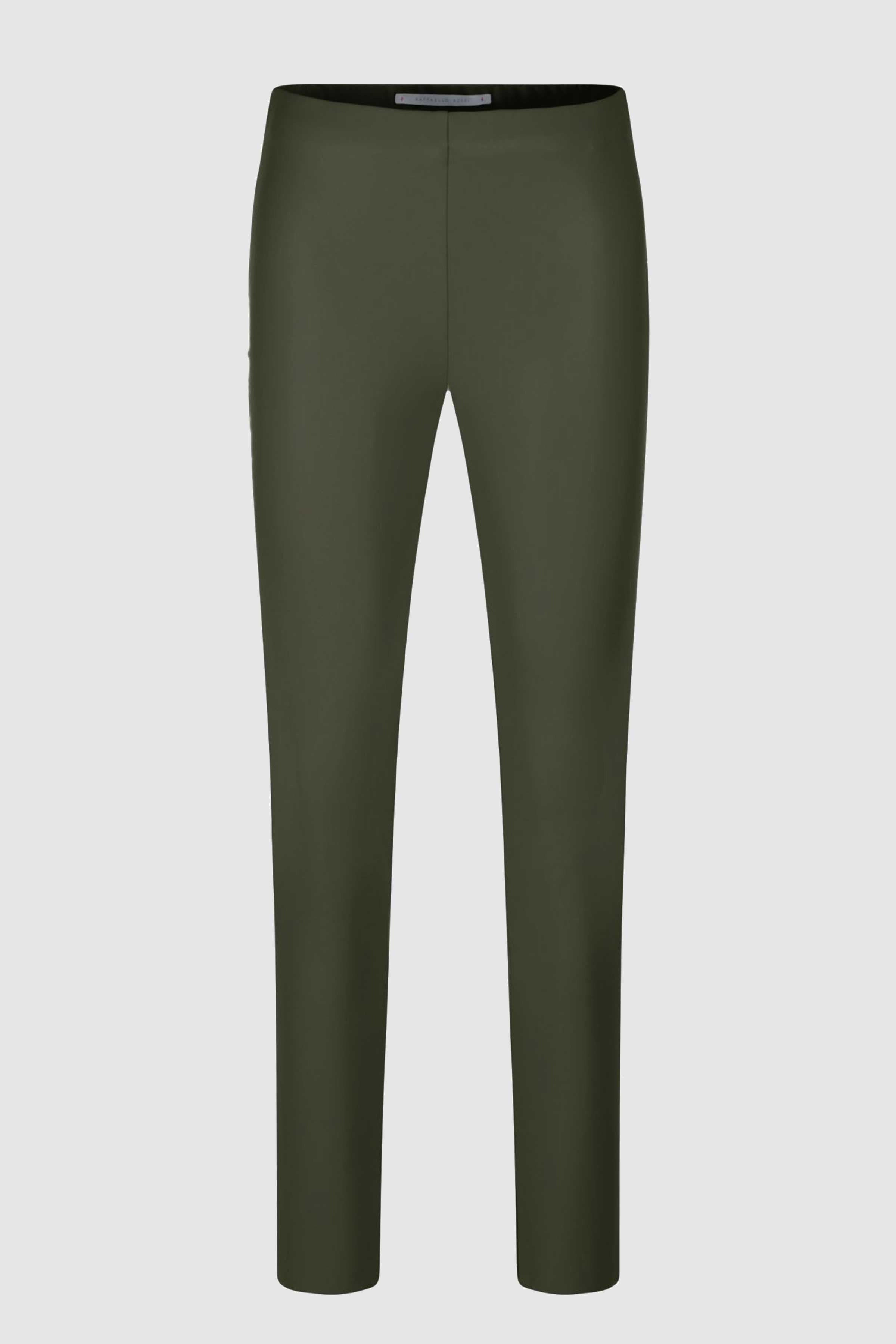 Resa Vegan Leather Trouser in Olive