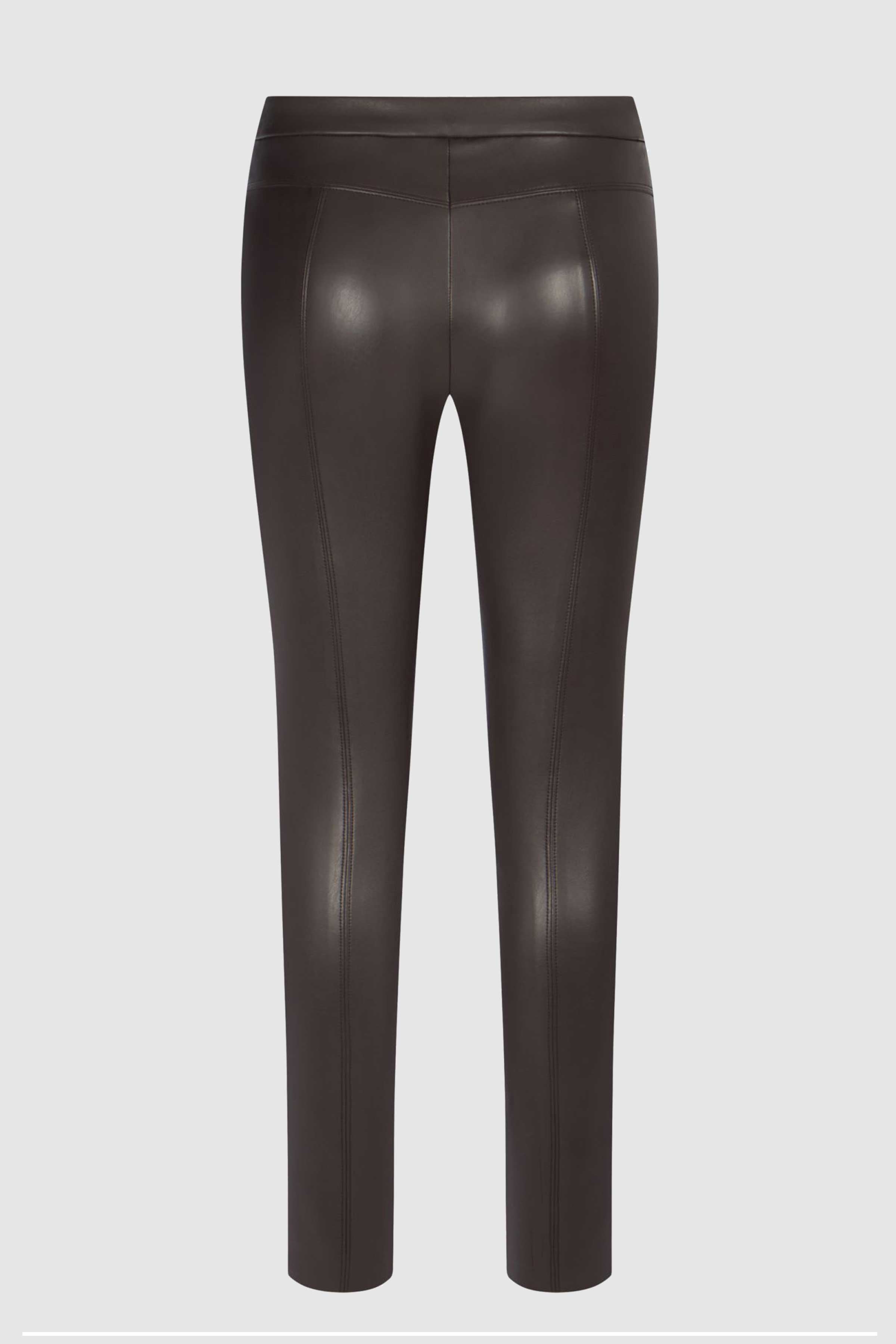 Resa Vegan Leather Trouser in Tabacco