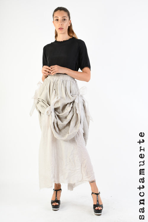 Adjustable Linen Skirt in Desert