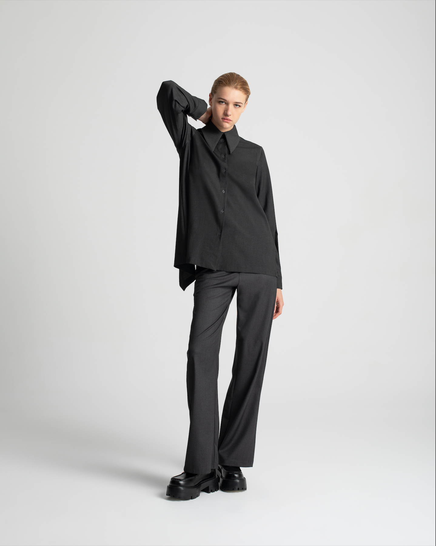 Konbasi Shirt in Anthracite