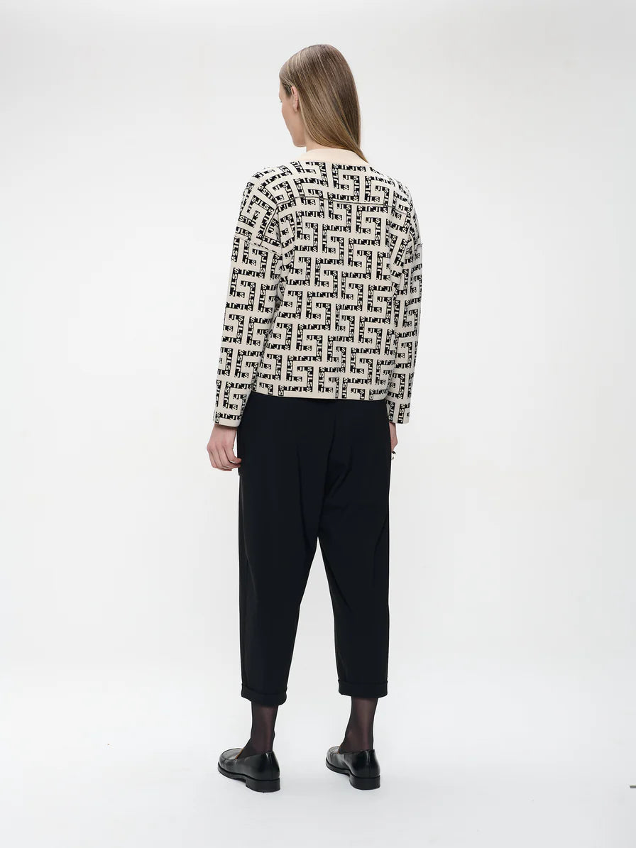 Still Technical Jersey Trouser in Black