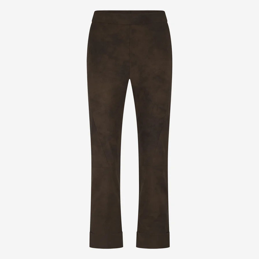 Timelia Technical Jersey Trouser in Brown