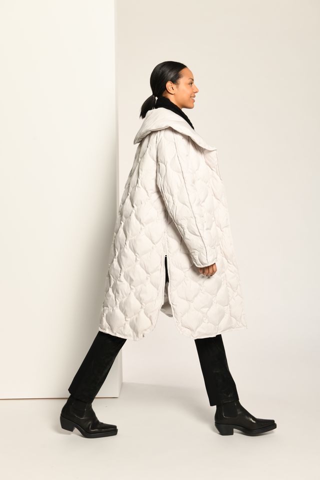 Coat in Chalk