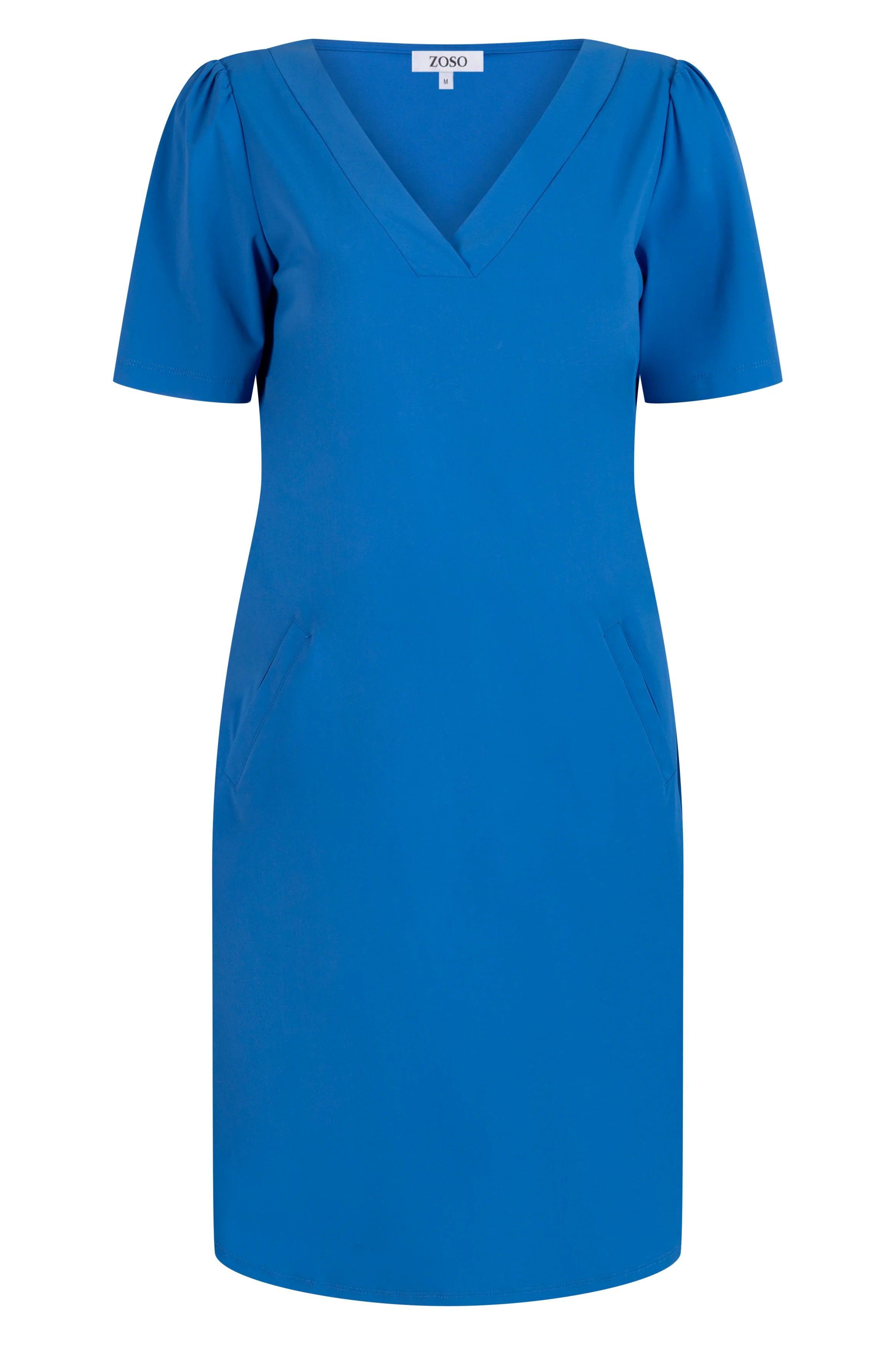 Juulz Travel Dress in Strong Blue