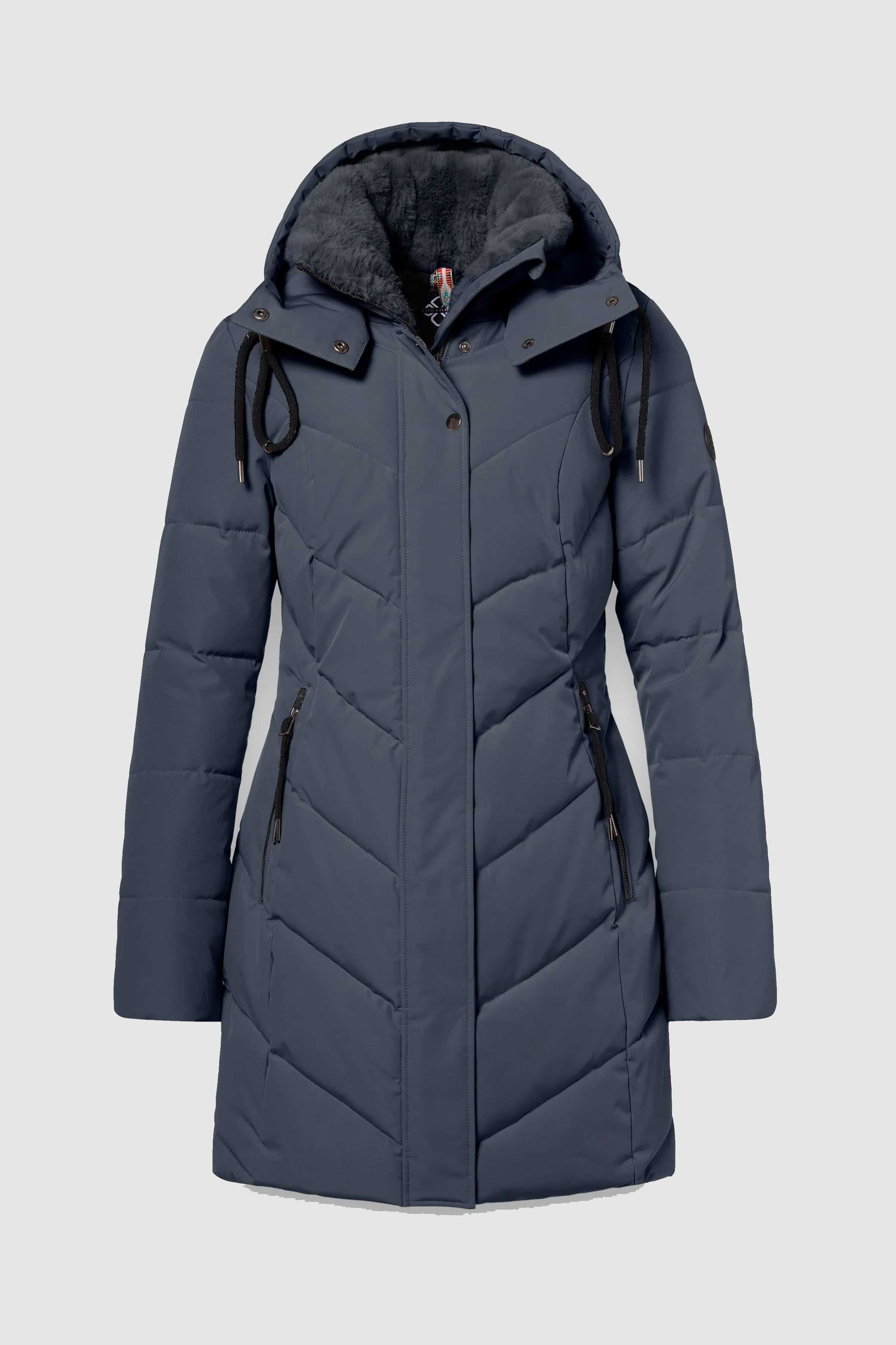 Zodiac Coat in Airforce Blue
