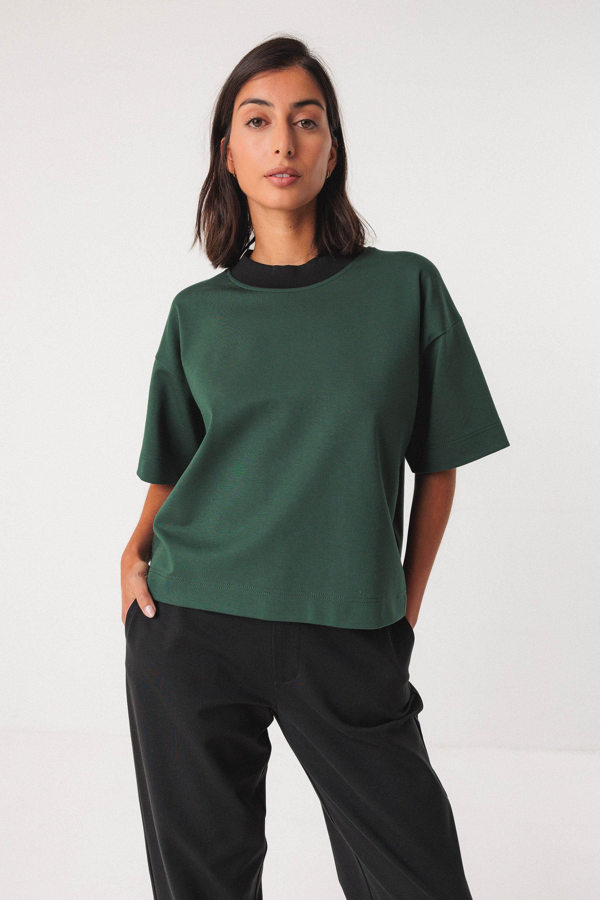 Ahatsa T-Shirt in Dark Green