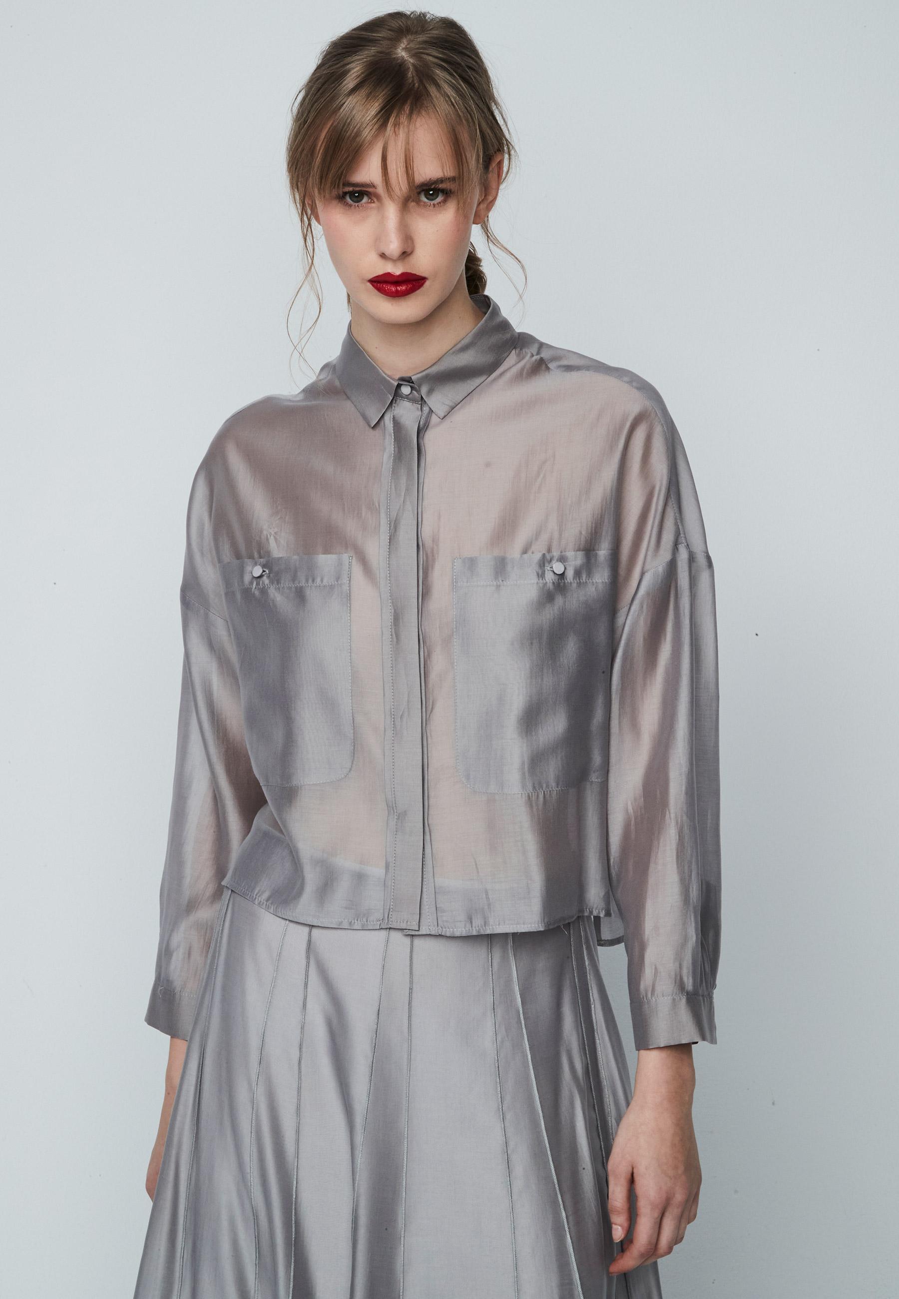 Odile Blouse in Grey