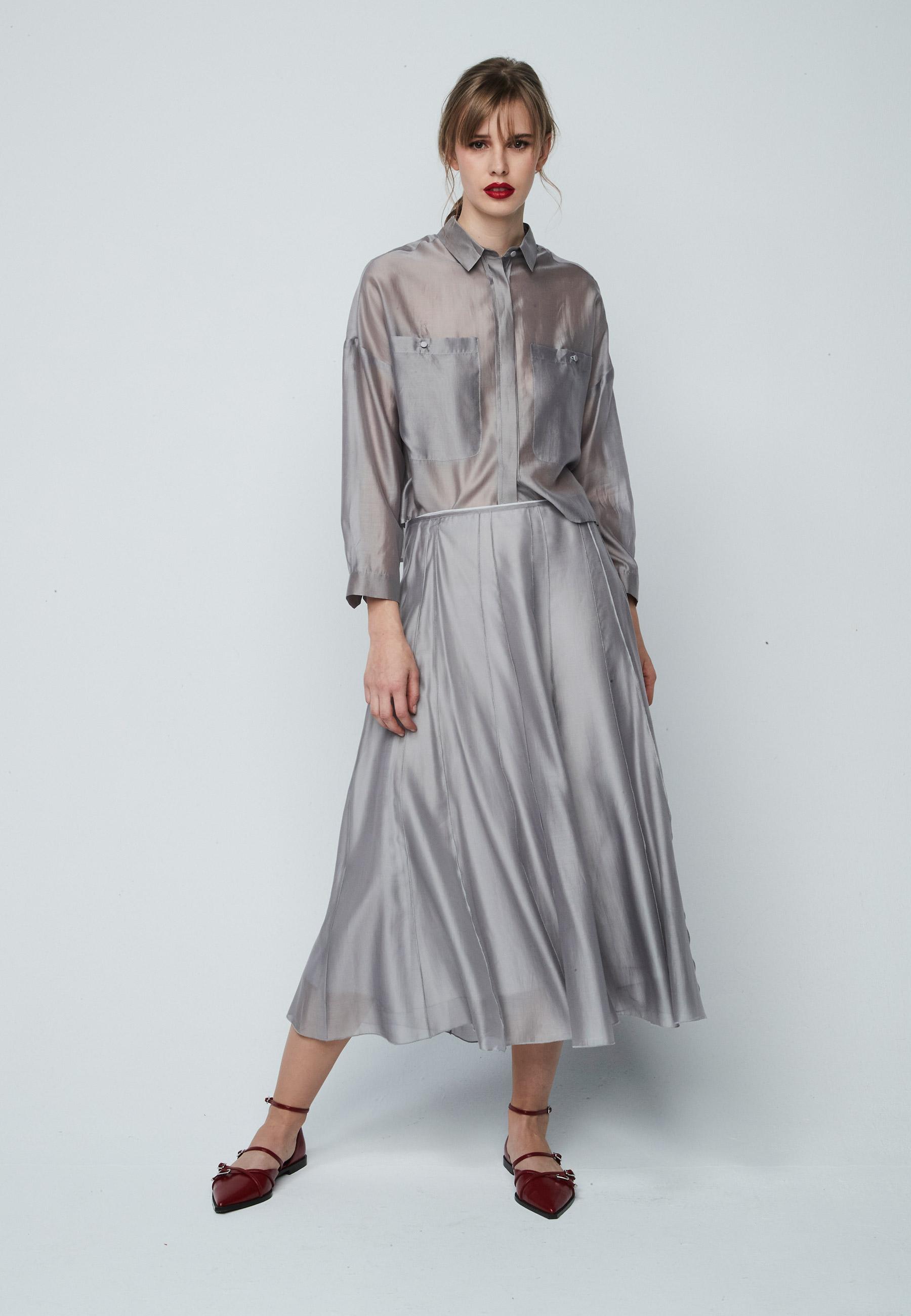 Odile Blouse in Grey
