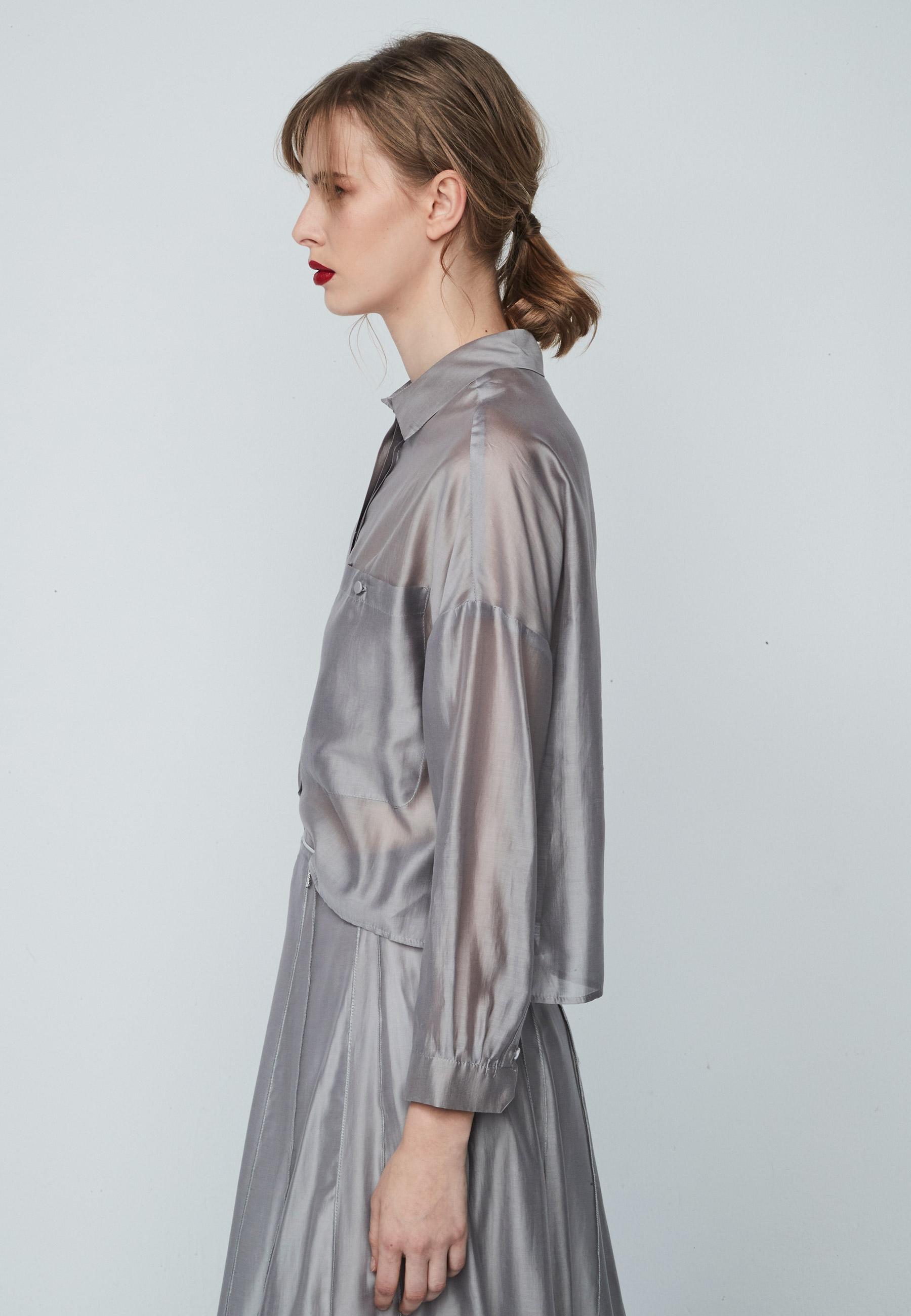 Odile Blouse in Grey