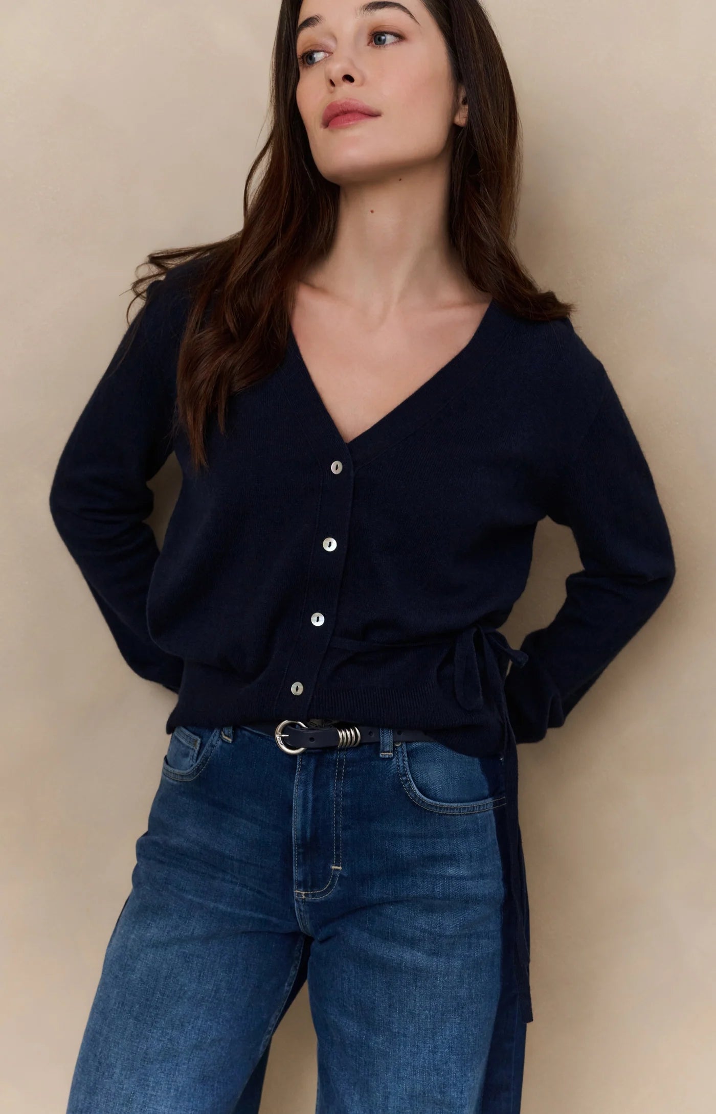 Cardigan in Inkwell Blue