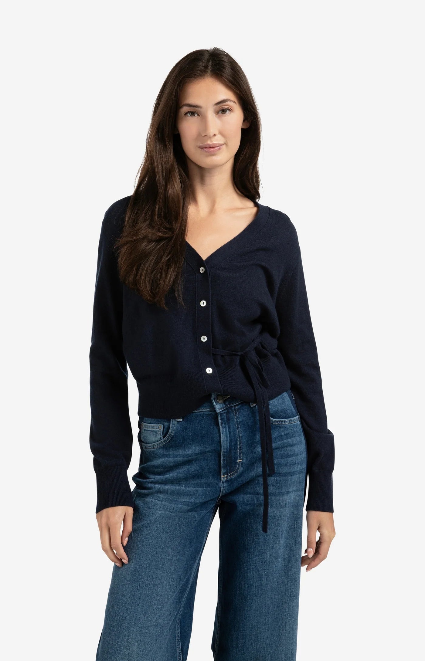 Cardigan in Inkwell Blue