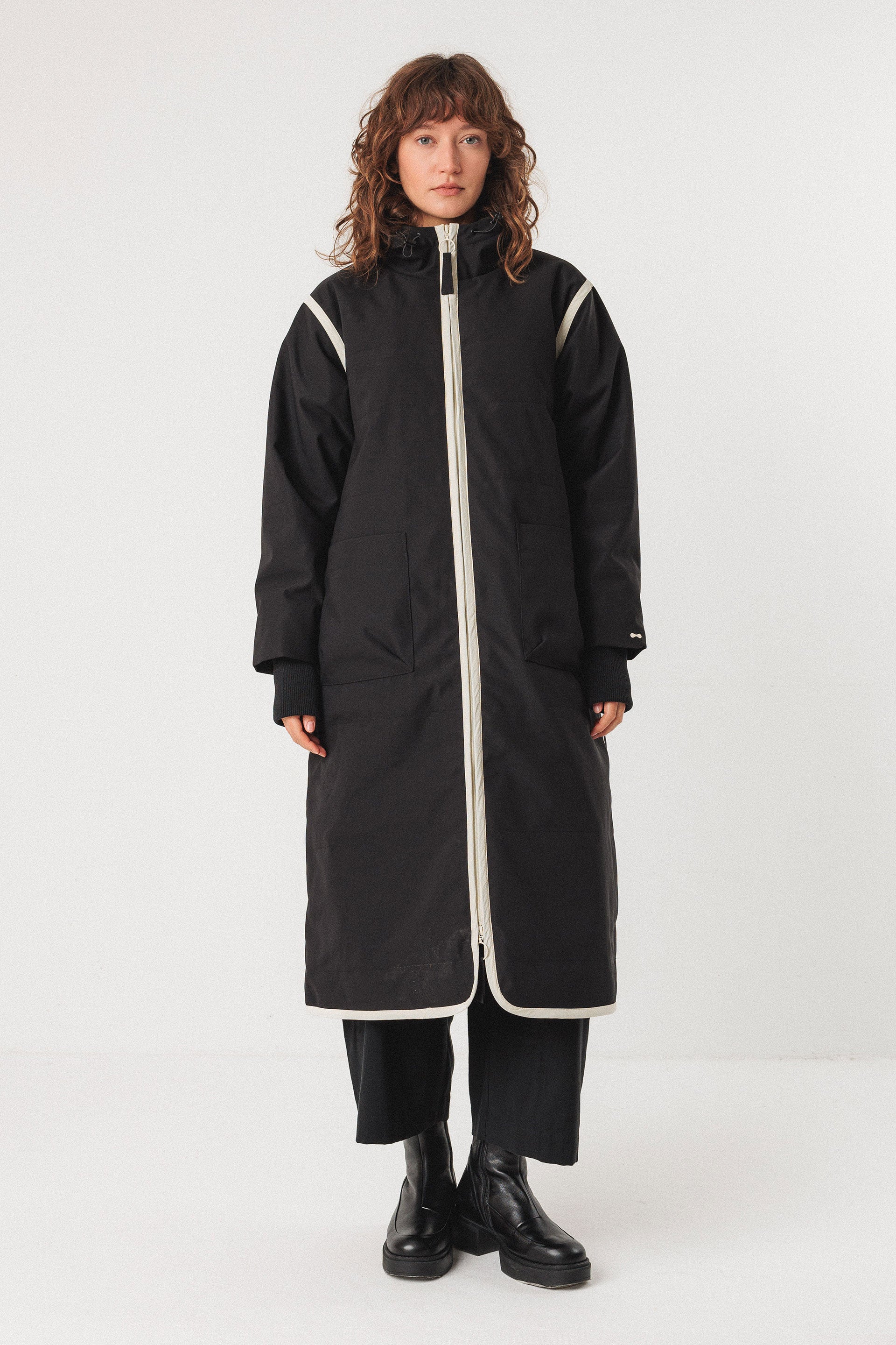 Garai Coat in Black