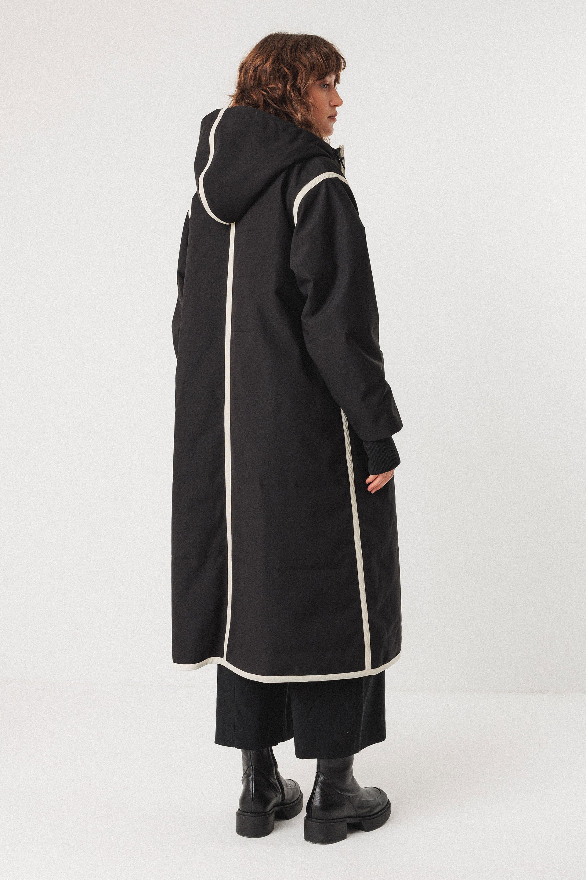 Garai Coat in Black