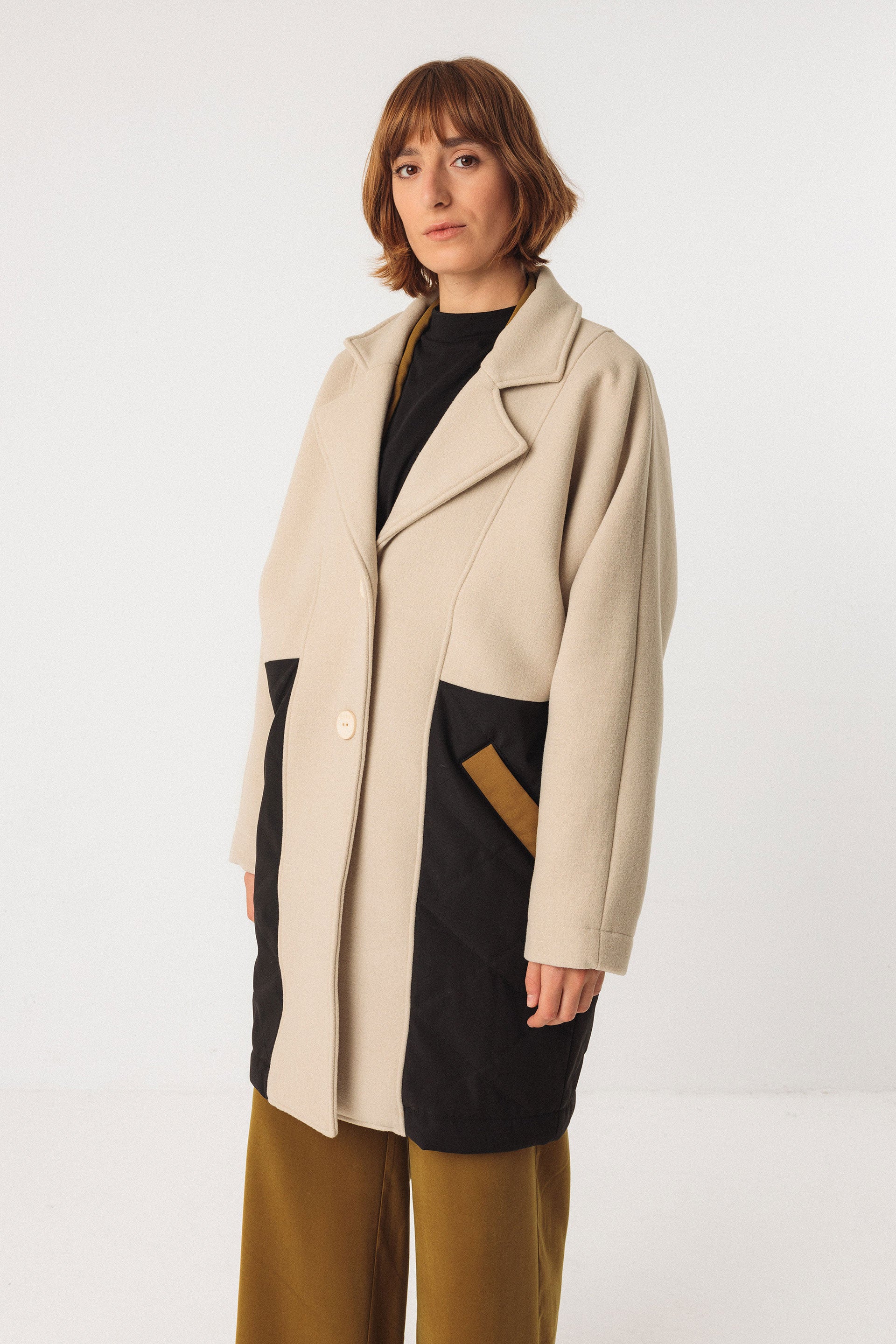 Igaro Coat in Cream