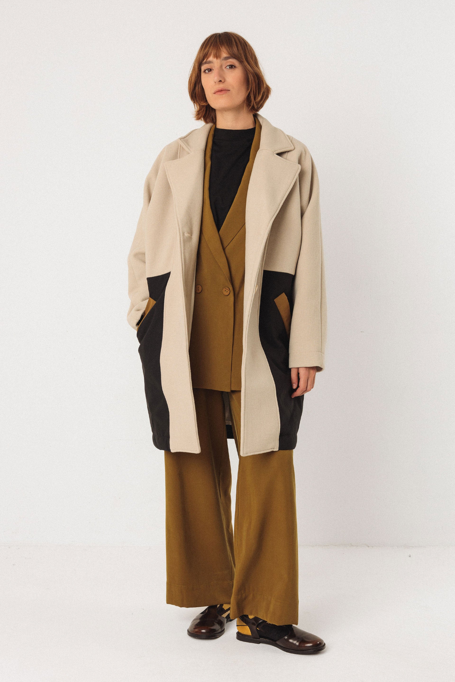 Igaro Coat in Cream