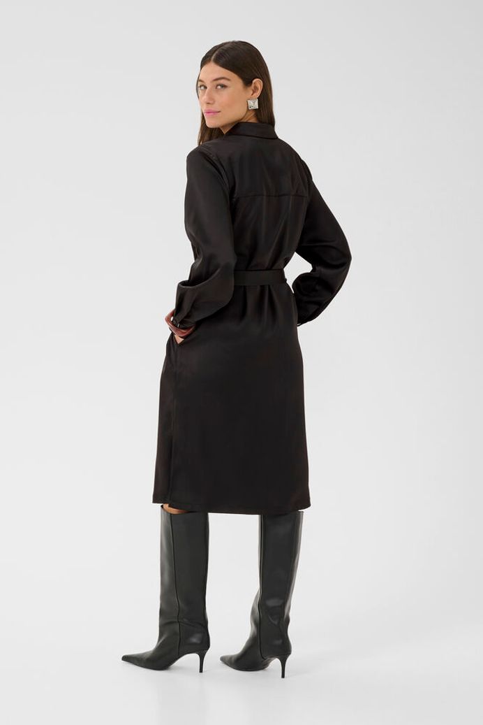 Annabelle Shirt Dress in Black