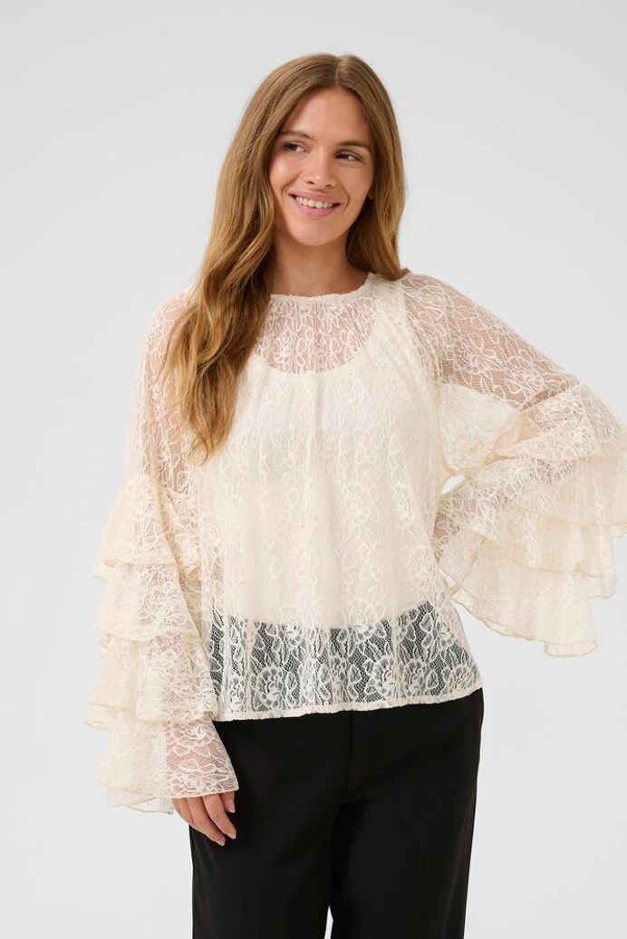 Clemency Blouse in Whitecap