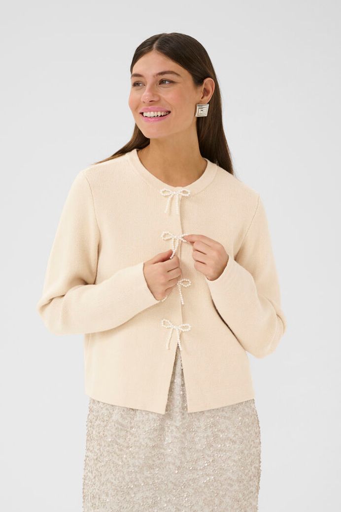 Holiday Cardigan in Fog
