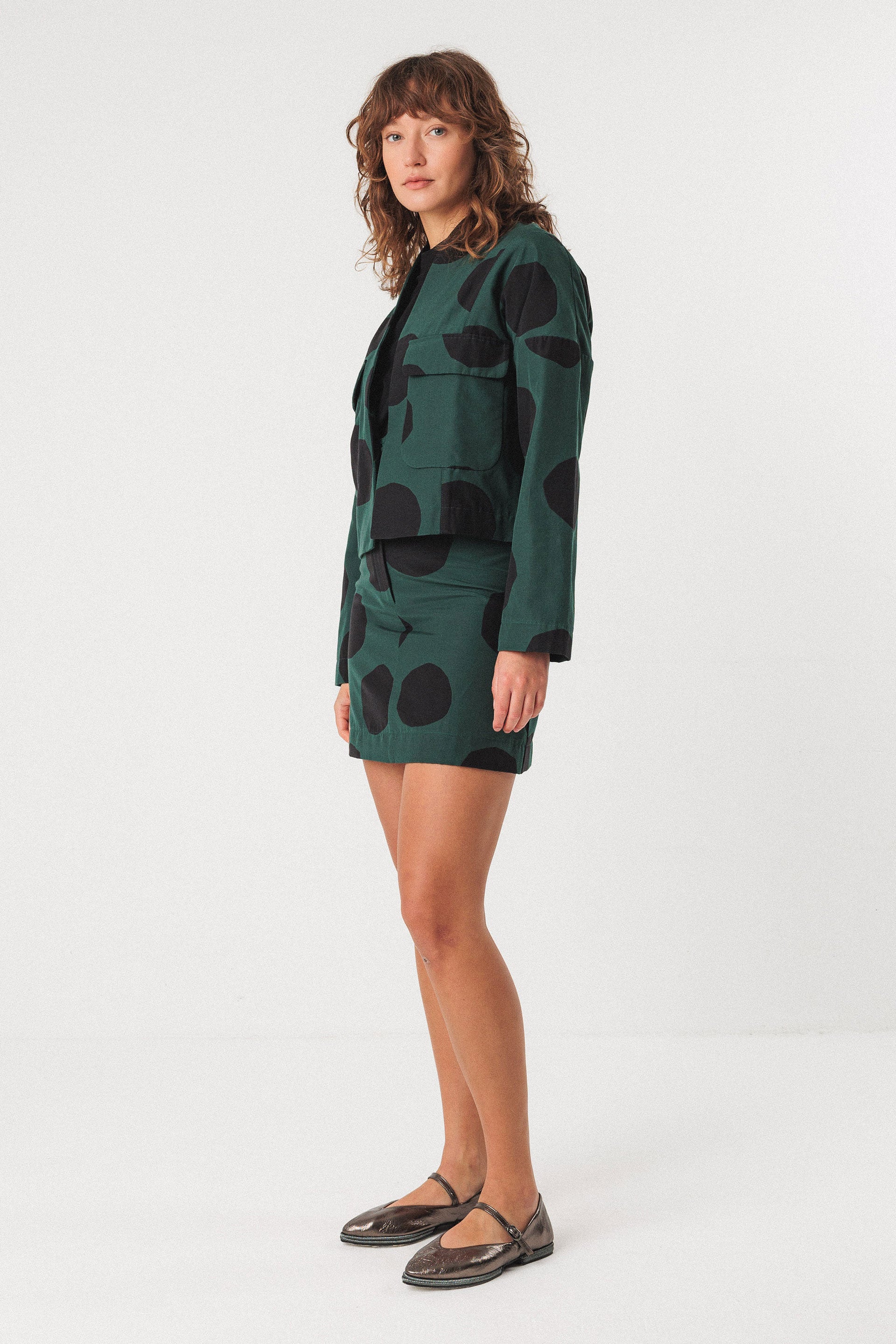 KUNTZE Jacket in Green/Black