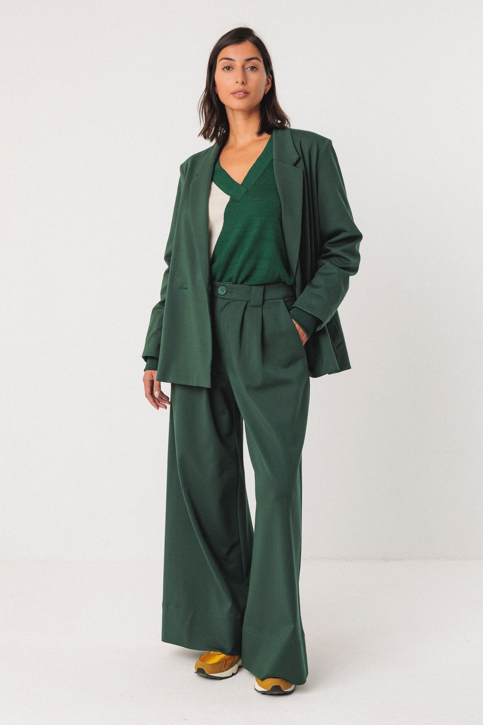 Nia Trouser in Dark Green