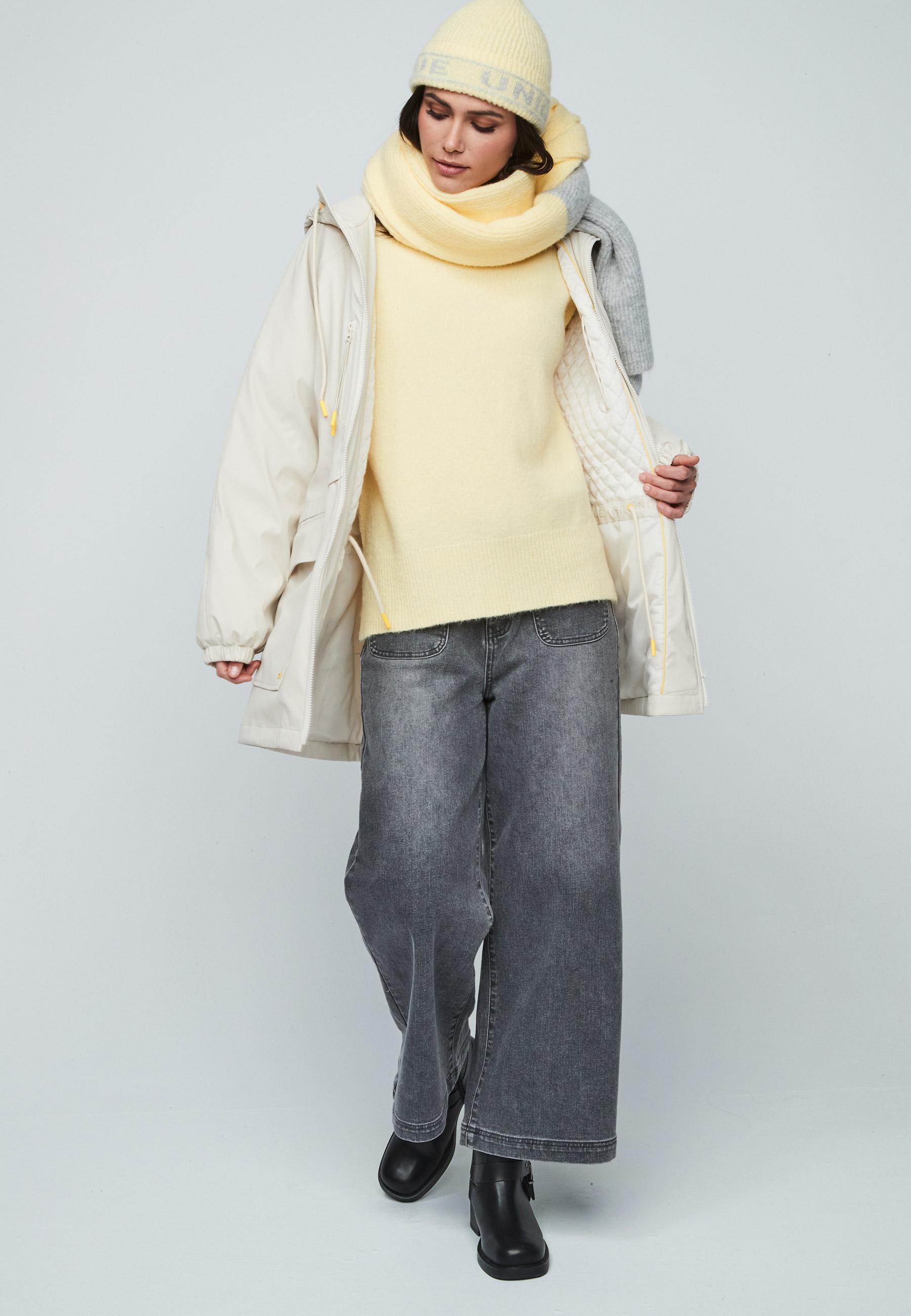 Irina Parka Coat in Beige
