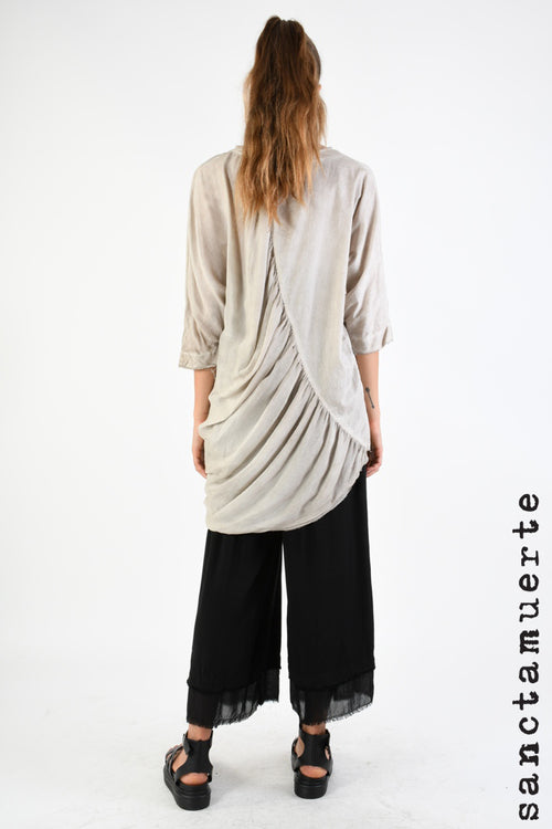 Rouched Maxi T-Shirt in Desert