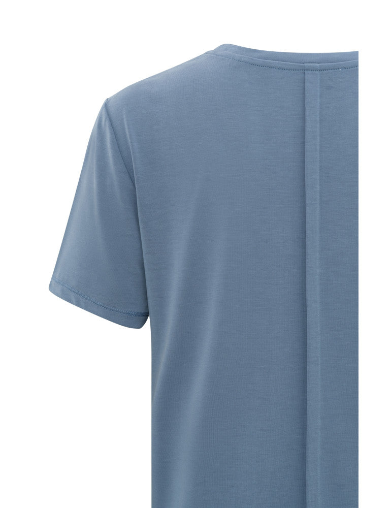 V-Neck T-Shirt in Infinity Blue