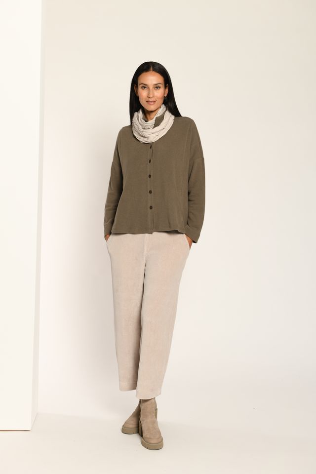Corduroy Trouser in Pebble