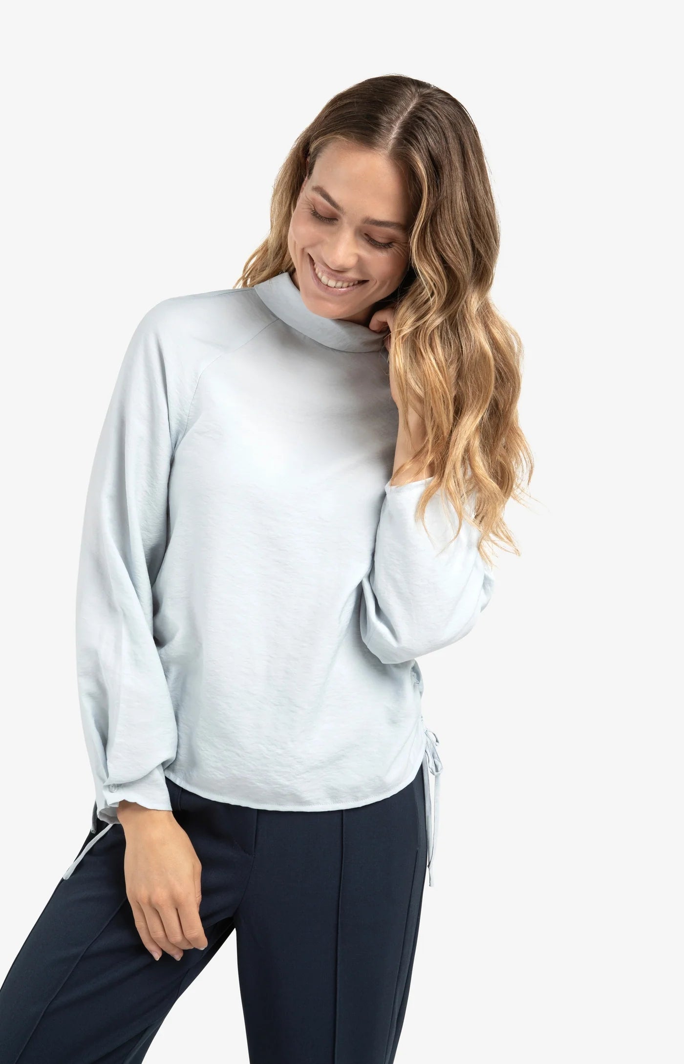 Turtleneck Top in Spaces Grey