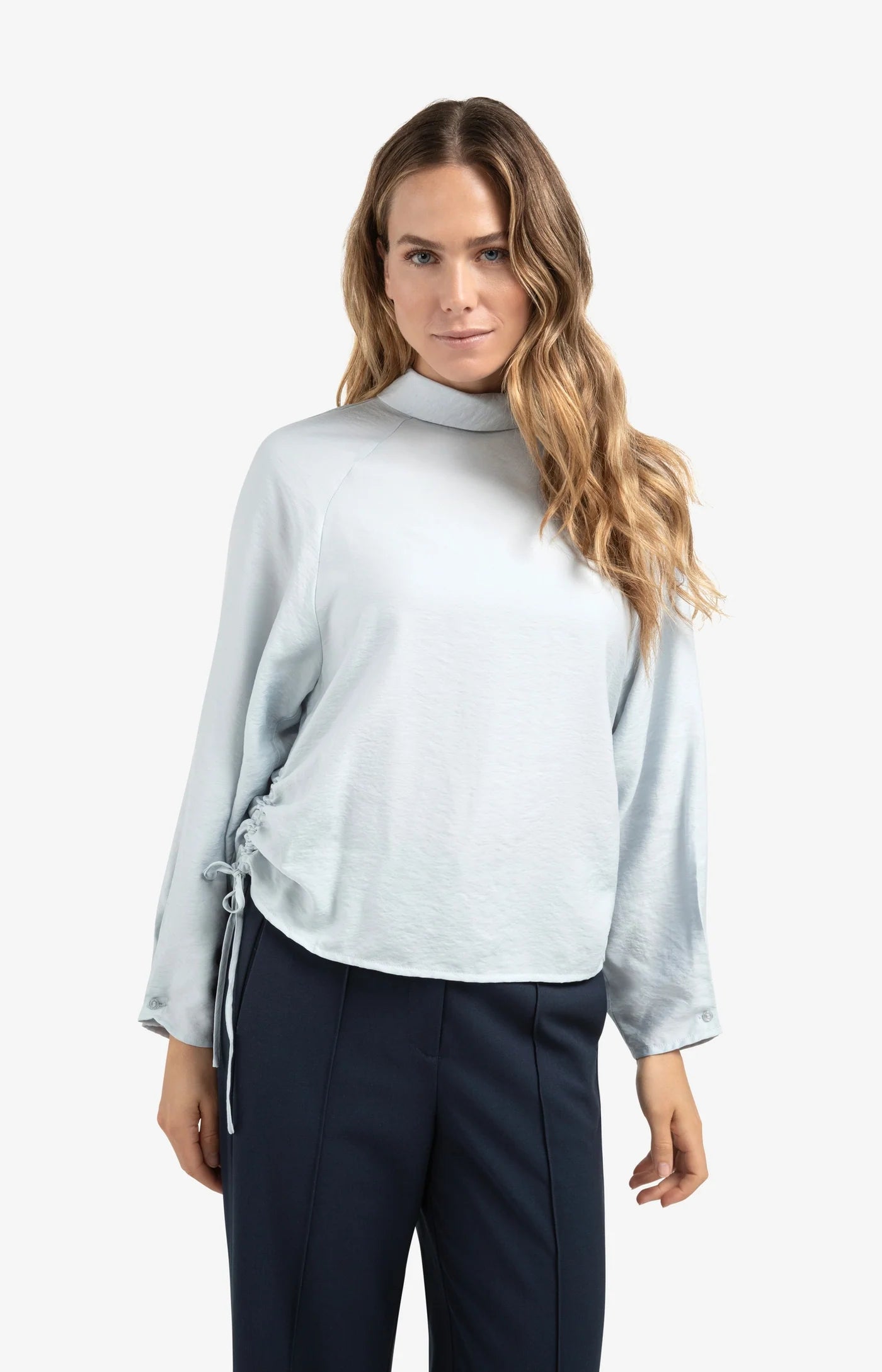Turtleneck Top in Spaces Grey
