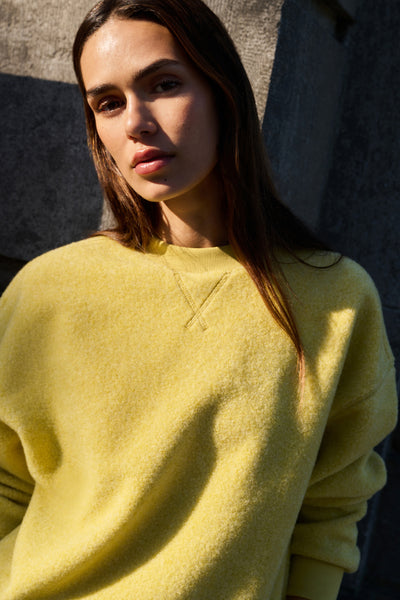 Teddy Sweater in Dried Moss Green