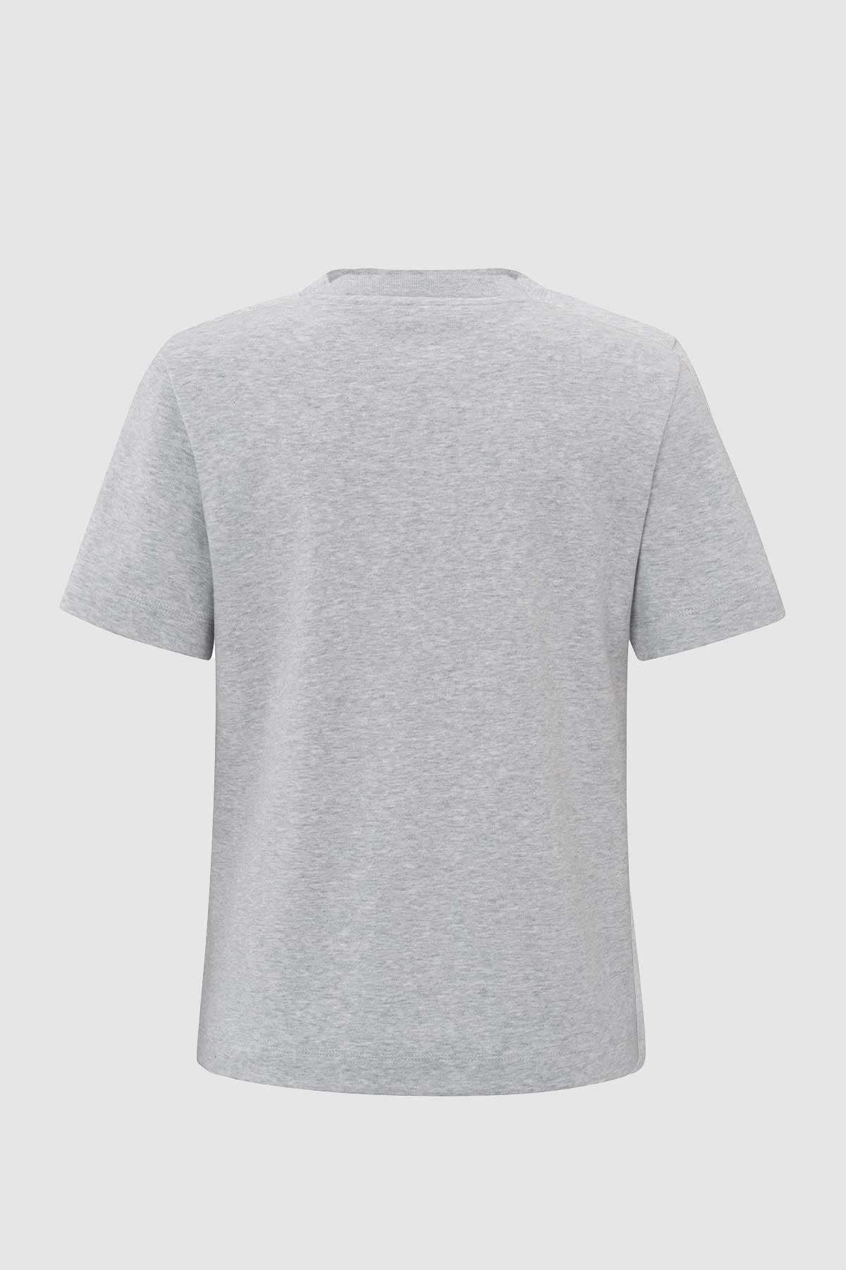 Relaxed Fit T-Shirt in Grey Melange