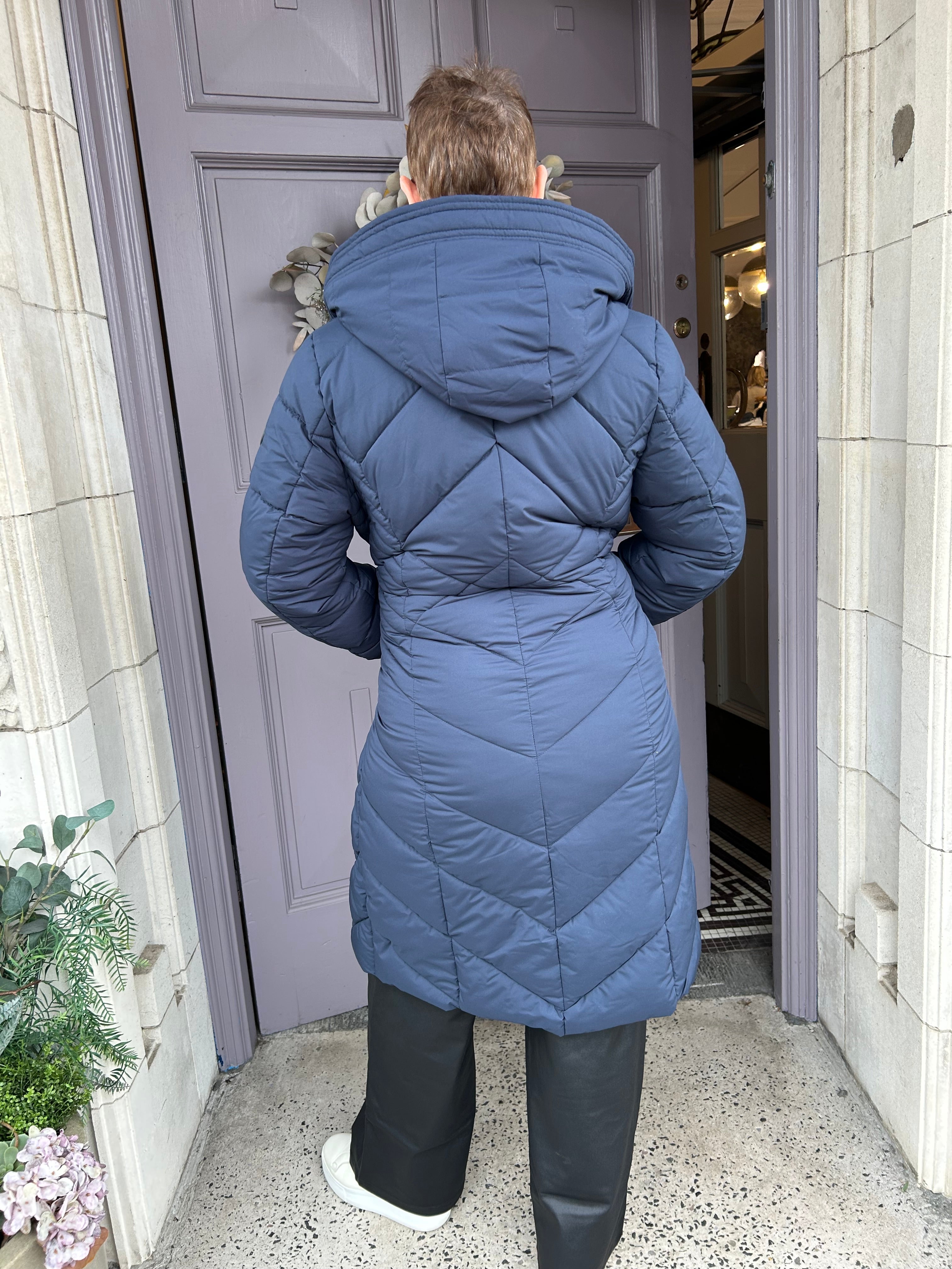Corvara Coat in Navy