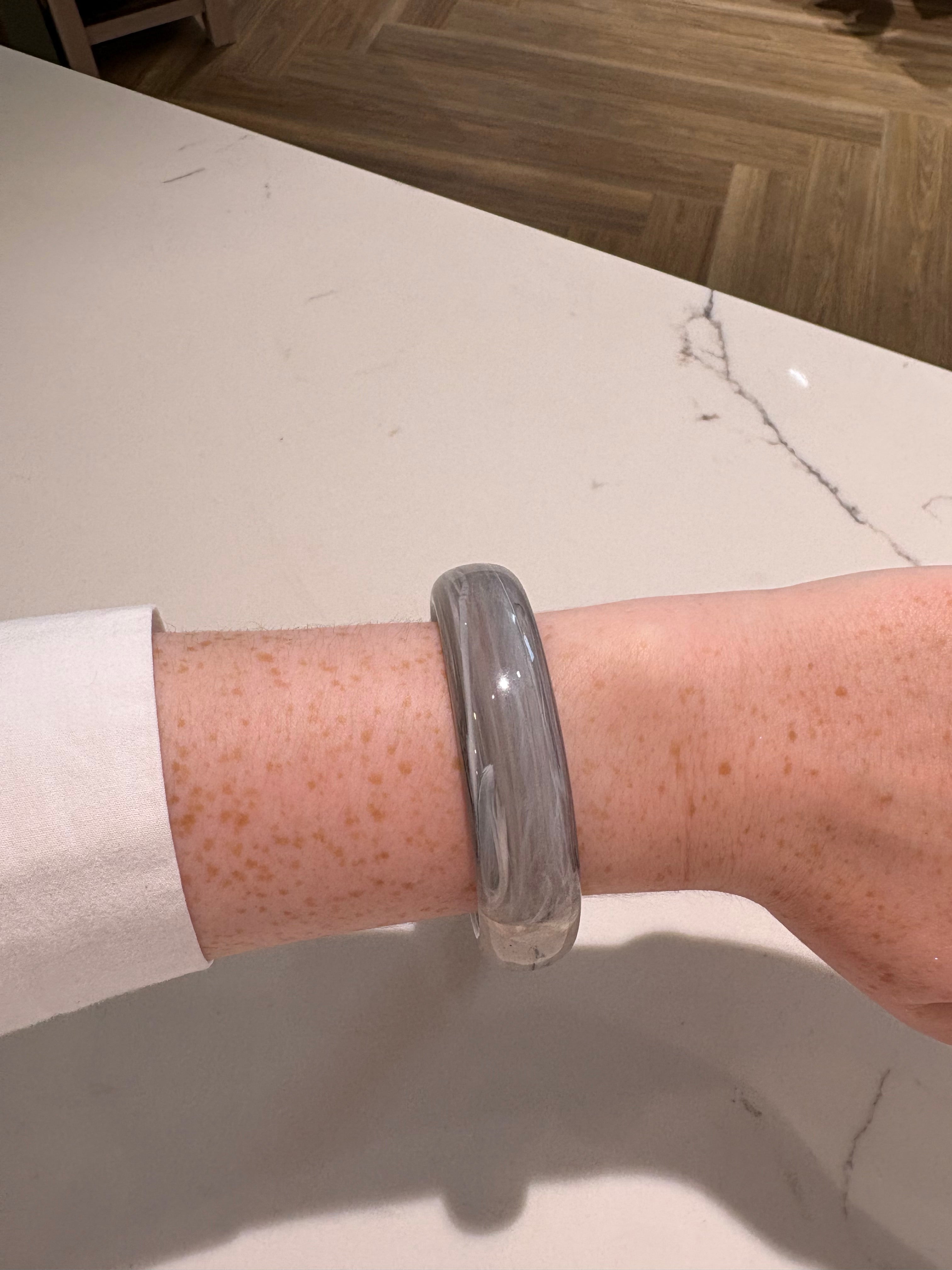 Ashen Resin Bangle