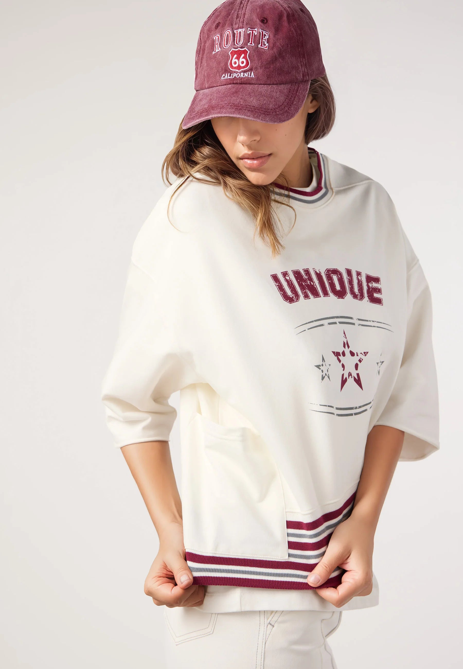 Stars Sweatshirt in White