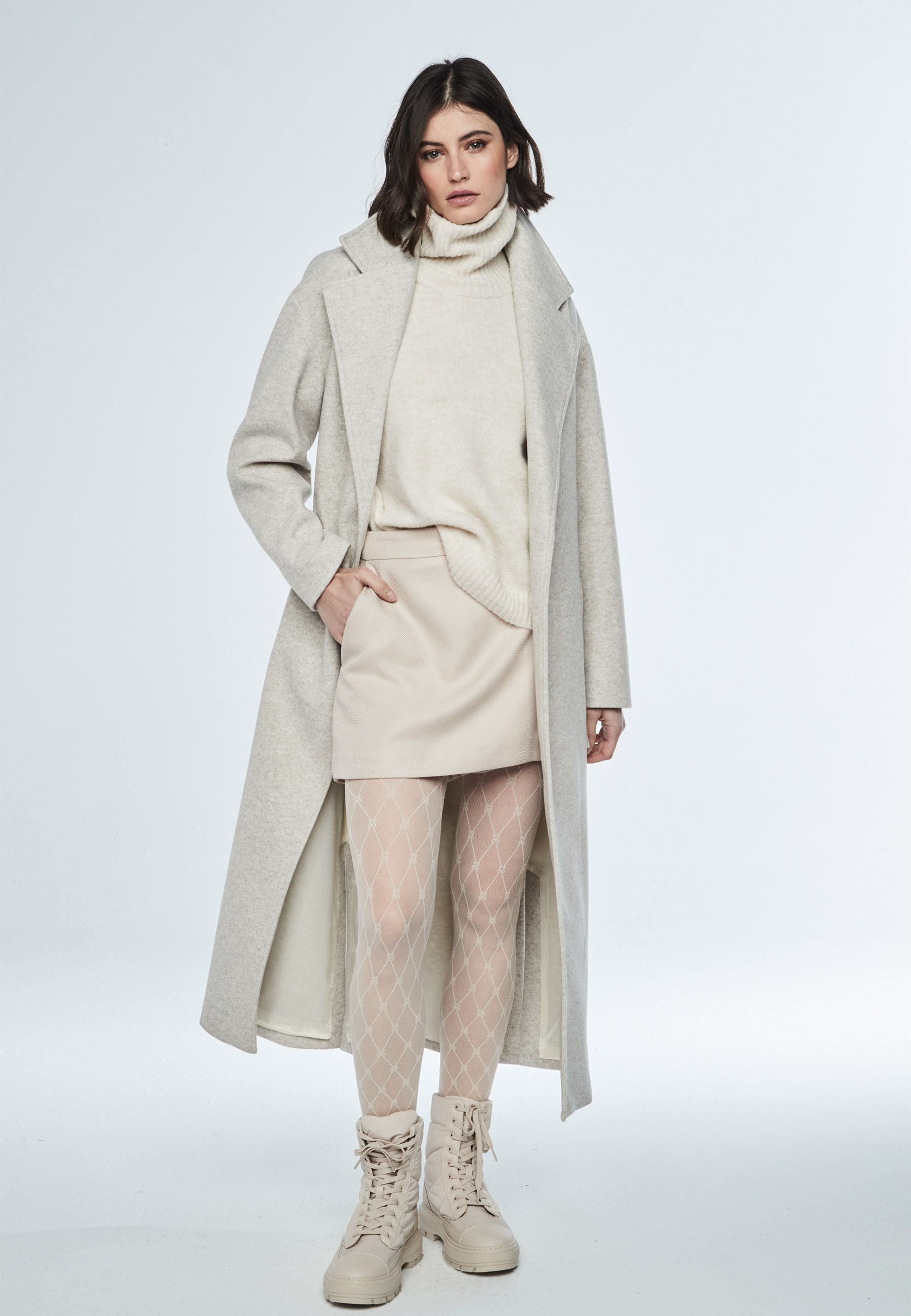 Marciela Coat in Beige