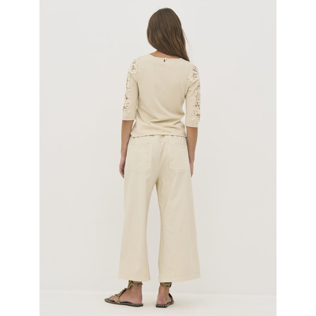 Ziga Culotte Trousers in Bone