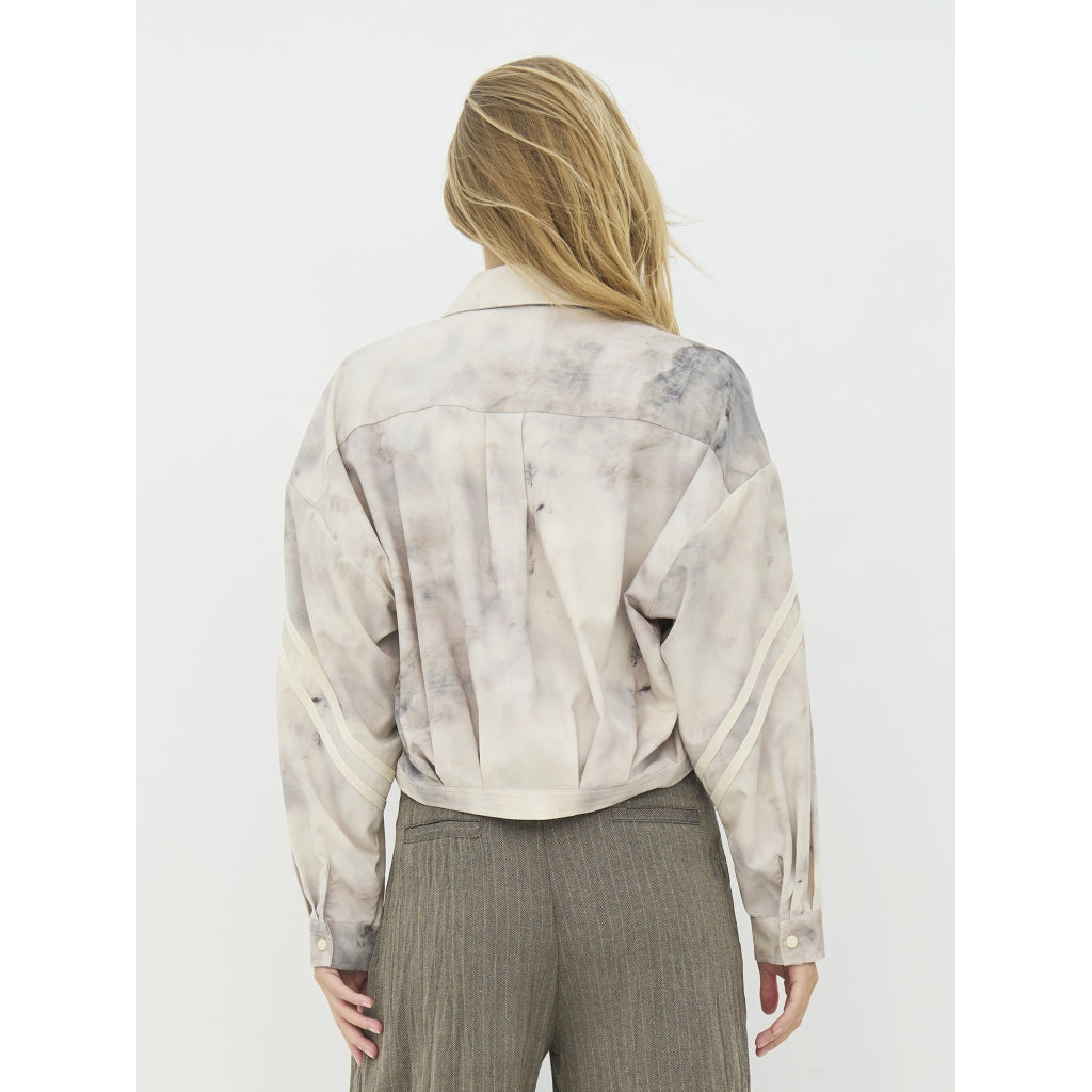 Claire Short Jacket in Bone mix