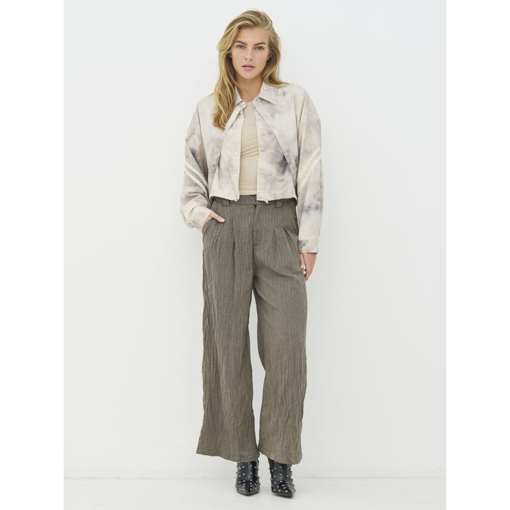 Claire Short Jacket in Bone mix