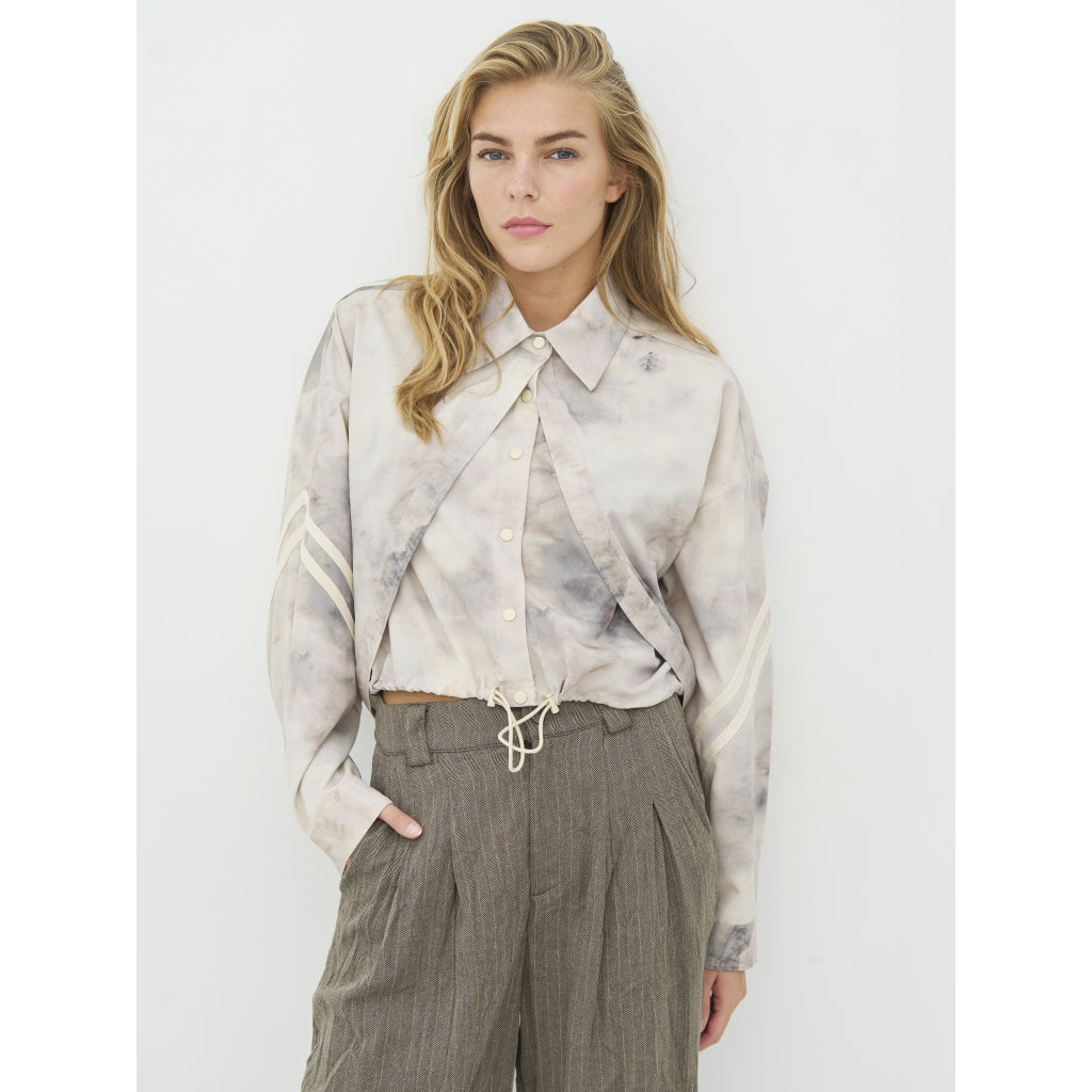 Claire Short Jacket in Bone mix